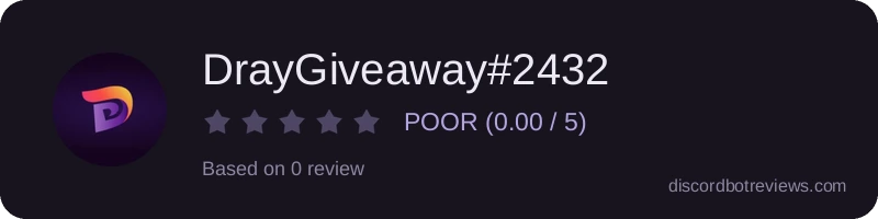 Rating widget preview for DrayGiveaway#2432