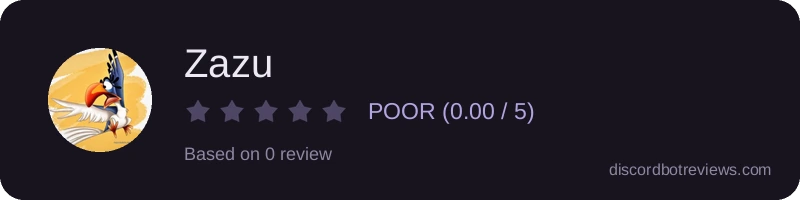 Rating widget preview for Zazu