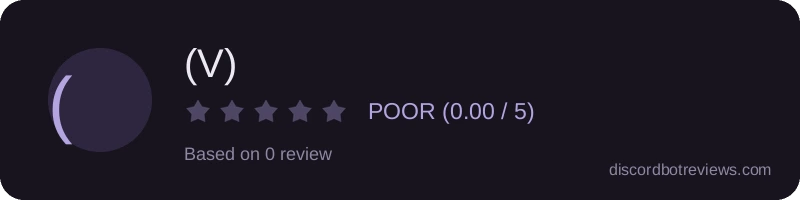 Rating widget preview for (V)