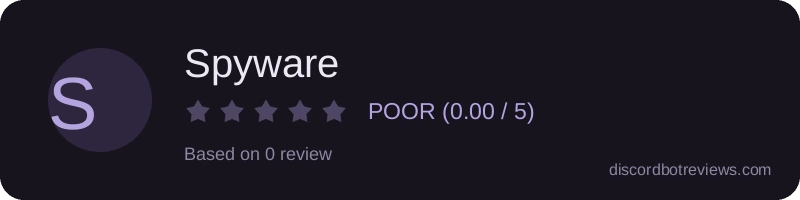 Rating widget preview for Spyware