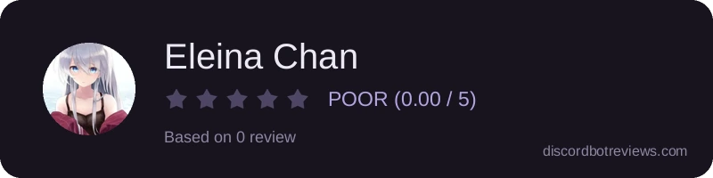 Rating widget preview for Eleina Chan 