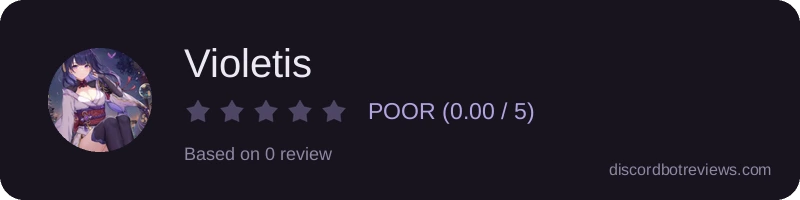Rating widget preview for Violetis