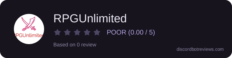 Rating widget preview for RPGUnlimited