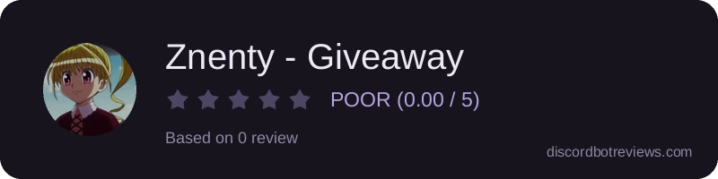 Rating banner for Znenty - Giveaway
