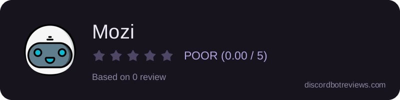 Rating widget preview for Mozi