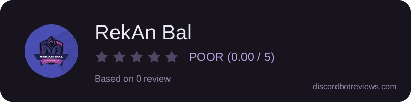 Rating widget preview for RekAn Bal