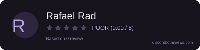 Rating banner for Rafael Rad