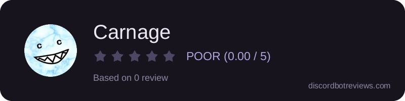 Rating widget preview for Carnage