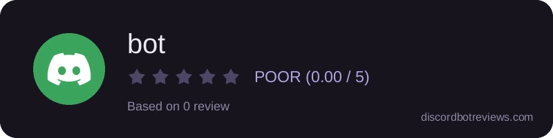 Rating widget preview for bot