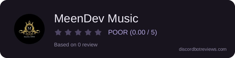 Rating widget preview for MeenDev Music