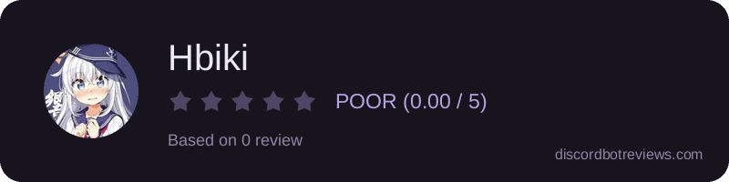 Rating widget preview for Hbiki