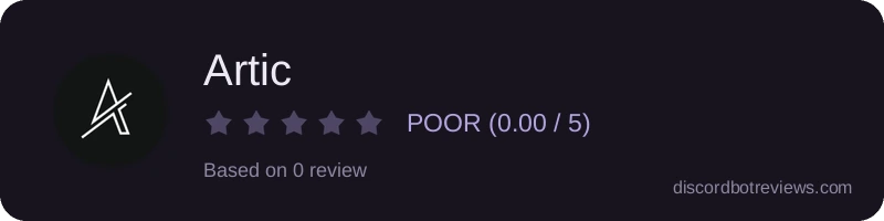 Rating widget preview for Artic