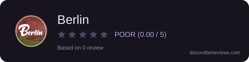 Rating widget preview for Berlin