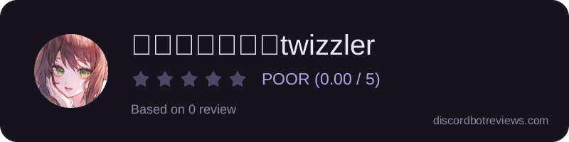 Rating widget preview for ୨୧〃₍🌸₎・twizzler