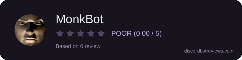Rating banner for MonkBot