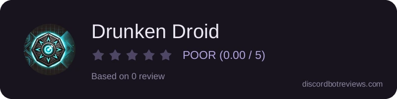 Rating widget preview for Drunken Droid
