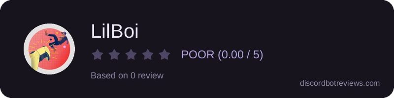 Rating widget preview for LilBoi 
