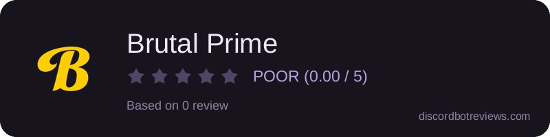 Rating widget preview for Brutal Prime