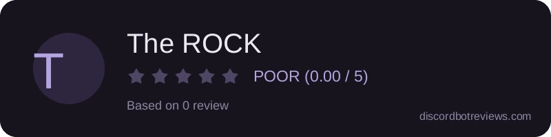 Rating widget preview for The ROCK