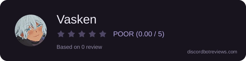 Rating widget preview for Vasken