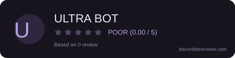 Rating banner for ULTRA BOT