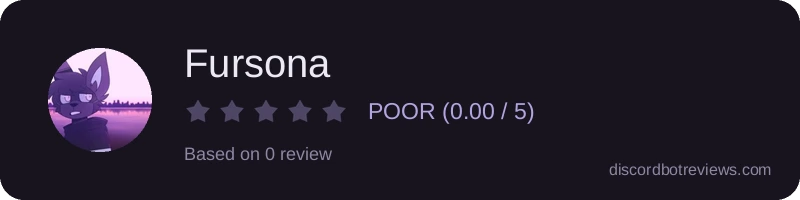 Rating banner for Fursona