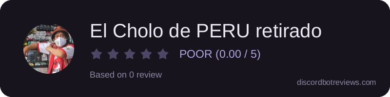 Rating widget preview for El Cholo de PERU retirado