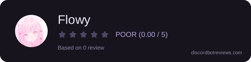 Rating widget preview for Flowy