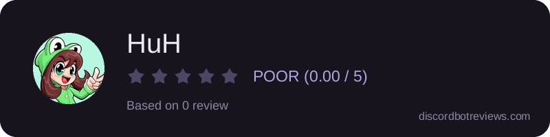 Rating widget preview for HuH