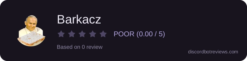 Rating widget preview for Barkacz