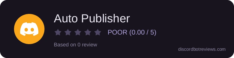 Rating widget preview for Auto Publisher