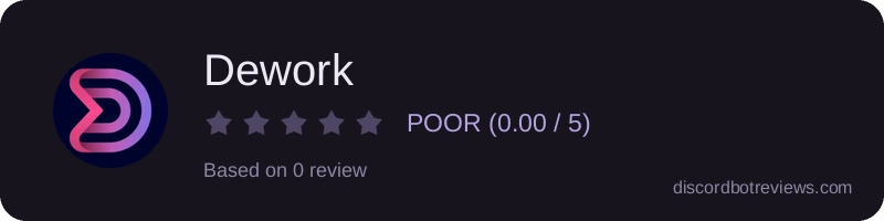 Rating banner for Dework