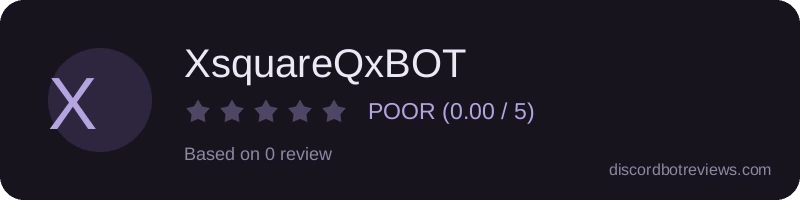 Rating widget preview for XsquareQxBOT