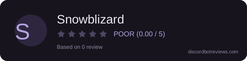 Rating widget preview for Snowblizard