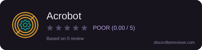 Rating widget preview for Acrobot