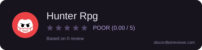 Rating banner for Hunter Rpg