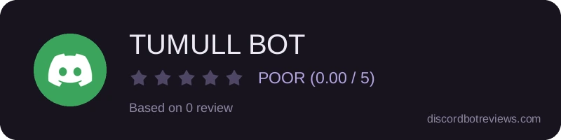 Rating widget preview for TUMULL BOT