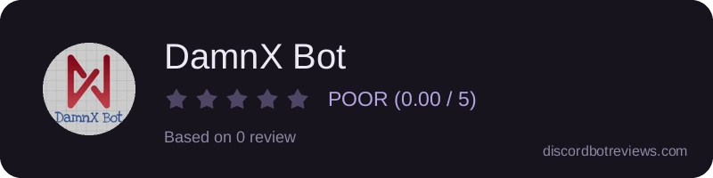 Rating banner for DamnX Bot