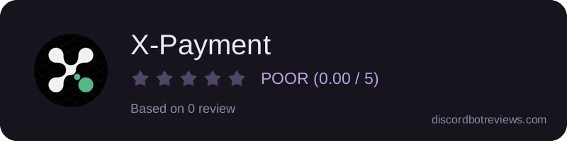 Rating banner for X-Payment