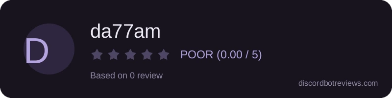 Rating widget preview for da77am