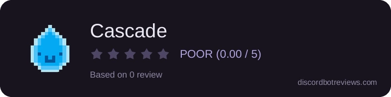 Rating widget preview for Cascade