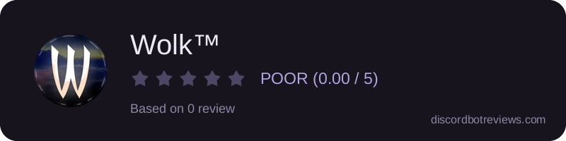Rating widget preview for Wolk™