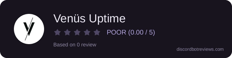 Rating banner for Venüs Uptime