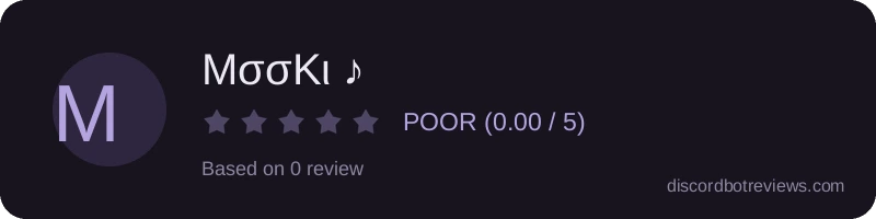 Rating widget preview for MσσKι ♪