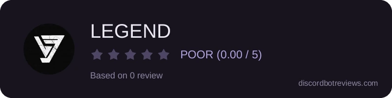 Rating widget preview for LEGEND