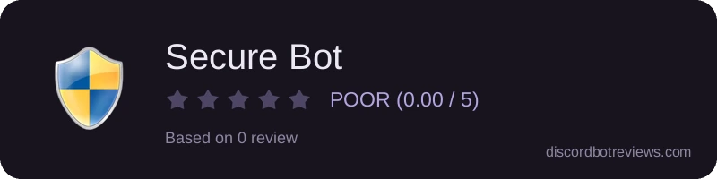 Rating widget preview for Secure Bot