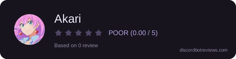 Rating widget preview for Akari