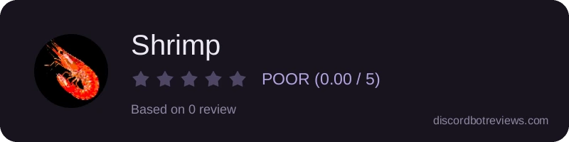 Rating widget preview for Shrimp