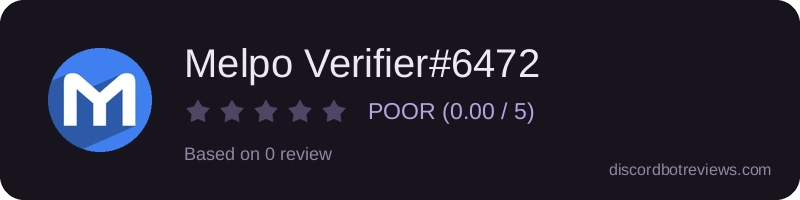 Rating widget preview for Melpo Verifier#6472