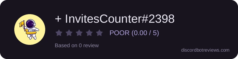 Rating widget preview for + InvitesCounter#2398
